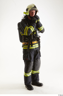 Sam Atkins Fire Fighter with Helmet standing whole body 0008.jpg